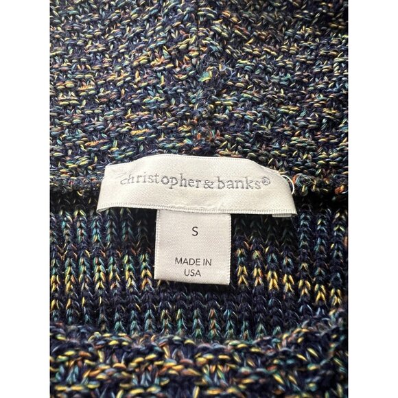 Christopher & Banks Women's Size Small Colorful Knit Sweater Pullover Classic - Picture 5 of 14